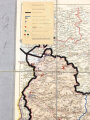 RAD, Standortkarte des Arbeitsgau/Bezirk XX auf "Reisekarte" Tirol und Voralberg, Januar 1941, 1:250.000, ca. 64 x 140 cm, gebraucht