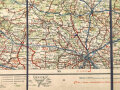 RAD, Standortkarte des Bezirk/Arbeitsgau XXVI auf Rad- und Autokarte "Danzig Posen", ohne Jahr, 1:300.000, ca. 98 x 94 cm, gebraucht