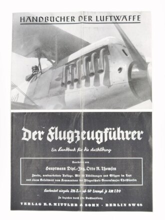 Werbeblatt "Handbücher der Luftwaffe - Der...