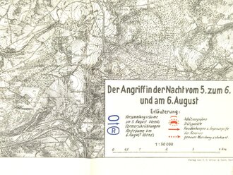 1. Weltkrieg Westfront, Karte "Der Handstreich gegen...