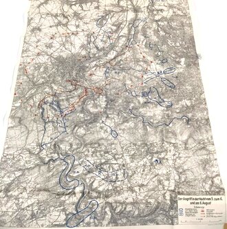 1. Weltkrieg Westfront, Karte "Der Handstreich gegen...
