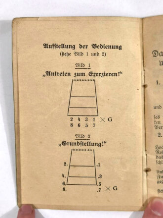 Frühe Wehrmacht "Exerziervorschrift für...