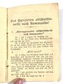 Frühe Wehrmacht "Exerziervorschrift für die 8,8 cm Flak", Kontroll No. 136, gebraucht