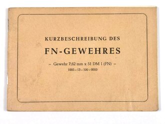 "Kurzbeschreibung des FN-Gewehres", 48 Seiten,...