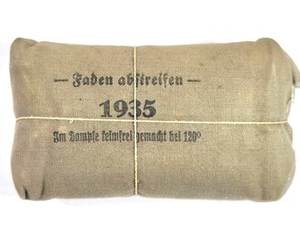 Verbandpäckchen Wehrmacht für den Verbandkasten. Großes Modell datiert 1935