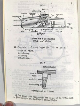 REPRODUKION, D514/2, "Minen und Zünder - Teil 2: T Mine 35", ohne Seitenzahl und Herausgeber, DIN A5, ungebraucht