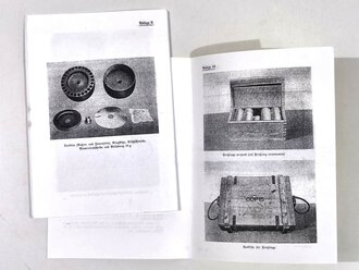 REPRODUKTION, D444/2839, "Die Munition des 28/32 cm Nebelwerfers 41, schweren Wurfrahmens 40 am gep Zgkw, schweren Wurfgeräts 40 und schweren Wurfgeräts 41", vom 1.1.1943, Kopie von 27 Seiten + Anlagen, DIN A5, ungebraucht