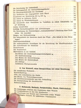 Taschenbuch für den Artilleristen von 1942, Rheinmetall Borsig, Kleinformat, 284 Seiten