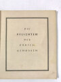 "Ich kämpfe - Pflichten des Parteigenossen", hrsg. v. Zentralverlag der NSDAP, 1943, 91 Seiten 21 x 24 cm, gebraucht, Buchrücken eingerissen, Einband leicht fleckig