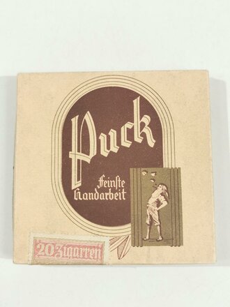 Pack "Puck" Zigarren, leer Packung , Steuerbanderole mit Hakenkreuz