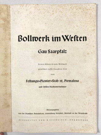 "Bollwerk im Westen/Gau Saarpfalz. Seinen...
