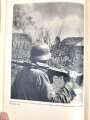 "Mit uns im Osten - eine Bildfolge vom Einsatze der Ulmer Infanterie-Division", 93 Seiten, 1944, 21 x 28,5 cm, gebraucht, Stockflecken