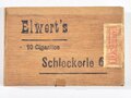 Pack "Elwerts" Cigarillos, leere Packung , Steuerbanderole mit Hakenkreuz