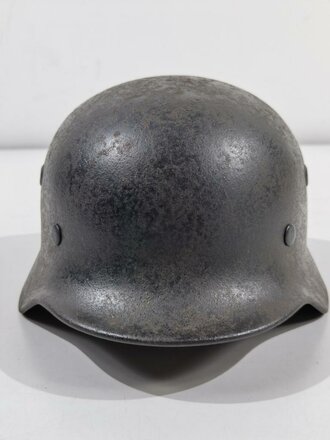 Luftwaffe, Stahlhelm Modell 1940. In allen Teilen originales und zusammengehöriges Stück