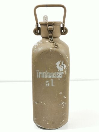 Wasserflasche 5 Liter Wehrmacht, Originallack