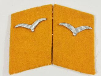 Luftwaffe, Paar Kragenspiegel für Mannschaften fliegendes Personal, leicht getragenes Paar