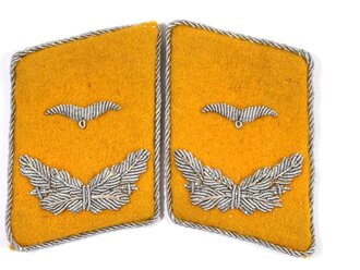 Luftwaffe, Paar Kragenspiegel für einen Leutnant fliegendes Personal