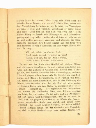 Feldpost Heft "Die bunten Hefte für unsere Soldaten 90: "Leben des vergnügten Schulmeisterleins Maria Wuz in Auetal", 48 Seiten, ungelaufen,1940er?, 11,5  x 15 cm, gebraucht