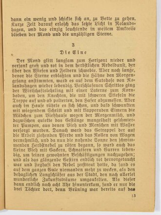 Feldpost Heft "Die bunten Hefte für unsere Soldaten 108: "Drei rosen an einem Zweig", 48 Seiten, ungelaufen,1944, 11,5  x 15 cm, gebraucht