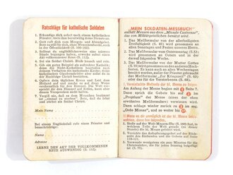 "Mein Soldaten Messbuch",War Relief Service ,...