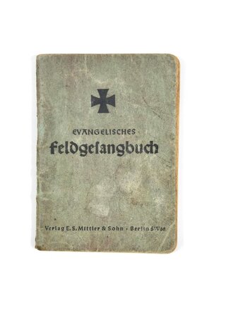 "Evangelisches Feldgesangbuch", 1940er? , "Überreicht durch den Kriegspfarrer Eduard Putz, Berlin" 95 Seiten, Mittler/Berlin, 10,5 x 7,5 cm, gebraucht