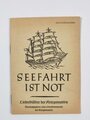 Kriegsmarine "Seefahrt ist Not - Liederblätter der Kriegsmarine", hrsg. v. Oberkommando der Kriegsmarine, Sonderausgabe, 15 Seiten, um 1940, 10,5 x 14,5 cm, gebraucht