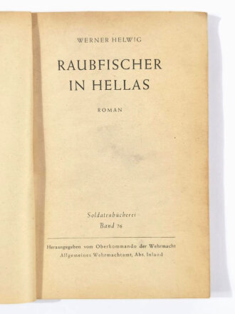 Soldatenbücherei Bd. 76, "Raubfischer in...
