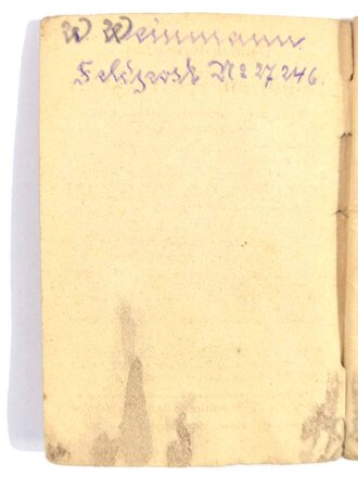 "Deutsch-Russisches Soldaten Wörterbuch", um 1940, 71 Seiten, 8,5 x 12 cm, gebraucht