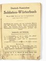 "Deutsch-Russisches Soldaten Wörterbuch", um 1940, 71 Seiten, 8,5 x 12 cm, gebraucht