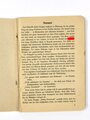 "Morgen marschieren wir - Liederbuch der deutschen Soldaten", OKW, 1939, 128 Seiten, 10,5 x 14,5 cm, die ersten beiden Seiten sind herausgerissen, gebraucht