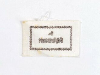 Wäscheetikett für einen Funker, ca. 3,5 x 6 cm, Textil, neuwertig