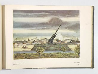 "Flak an Rhein und Ruhr", hrsg. v. Luftgaukommando VI / Münster i. W. Wehrbetreuung 1942", Drucke der Werke von Harald Seiler, 63 Seiten, 21 x 30 cm, gebraucht