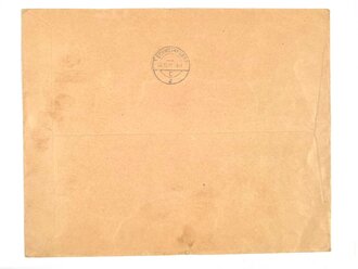 Elsass-Lothringen, Ganzsache, "R Straßburg (Els) 1871", "Strassburg (Els) - Ein Jahr frei - 19.6.1941", "Schweinfurt 29.10.1941", Einschreiben durch Eilboten, 20 x 25 cm, gelaufen