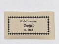 RAD, Wäscheetikett für einen Arbeitsmann, ca. 3,5 x 6 cm, gummiertes Papier