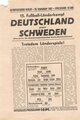 NSRL/HJ, Programmheft und Eintrittskarte für das Fußball Länderspiel "Deutschland vs. Schweden (Vorspiel: HJ.-Gebietsvergleichskampf Berlin-Niederschlesien)", Olympiastadion Berlin, 20. September 1940, DIN A5, gebraucht