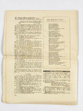 "Soldatenzeitung des LG XII/XIII", Nr. 46, Wiesbaden, 19. November 1941, DIN A4, gefaltet und gebraucht