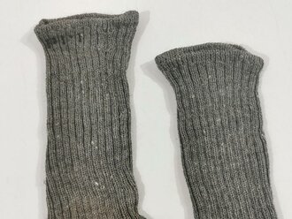 Paar Stricksocken für Mannschaften, graue Wolle,...