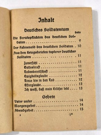 Evangelisches Feldgesangbuch, kleinformatig, 95 Seiten