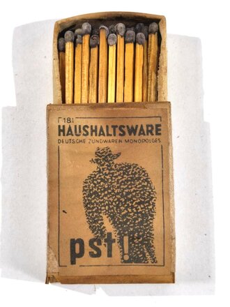 Packung Streichhölzer "Pst - Feind hört mit"