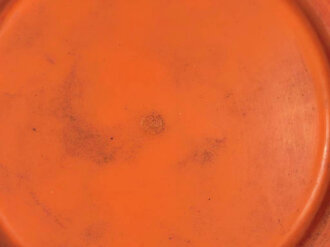 Butterdose Orange Wehrmacht, guter Zustand, ungereinigtes Stück