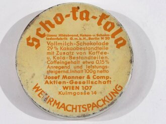 Scho-ka-kola Dose Wehrmacht Packung datiert 1939