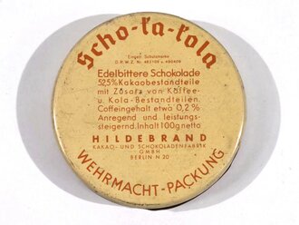 Scho-ka-kola Dose Wehrmacht Packung datiert 1941