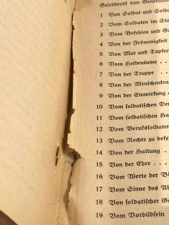 "Die Weisheit des Soldaten", datiert 1937, DIN A5, 135 Seiten