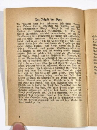 "Rienzi der letzte der Tribunen von Richard Wagner", 48 Seiten