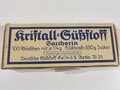 100 Briefchen "Kristall Süßstoff Saccarin" in der originalen Umverpackung