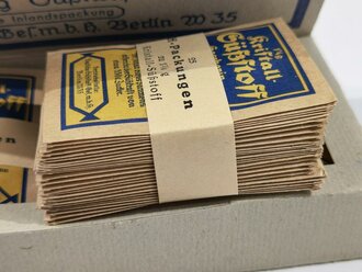 100 Briefchen "Kristall Süßstoff Saccarin" in der originalen Umverpackung