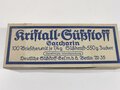 100 Briefchen "Kristall Süßstoff Saccarin" in der originalen Umverpackung