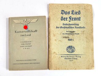 2 Liederbücher, gebraucht, Kameradschaft im Lied...