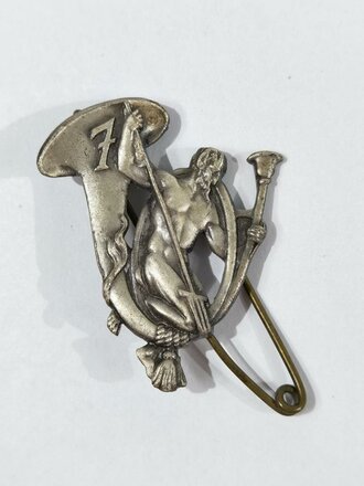 Frankreich nach 1945, Metallabzeichen/Badge, Chasseurs a Pied, Bataillon 7, Drago/Paris