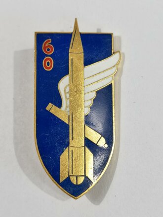 Frankreich nach 1945, Metallabzeichen/Badge, 60. Régiment dArtillerie (RA), Drago/Paris